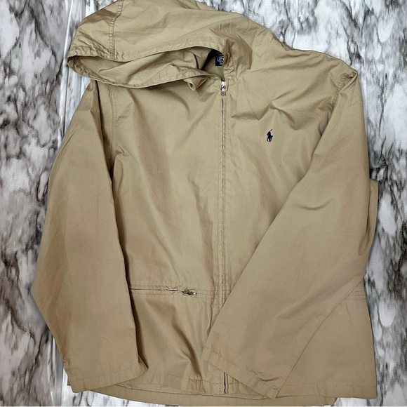 Polo Ralph Lauren Other - Ralph Lauren Polo Tan Utility Wind Breaker Jacket Hood English Country Side Fall
